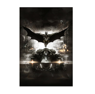 Batman Arkham Knight Batman and Batmobile key art poster print
