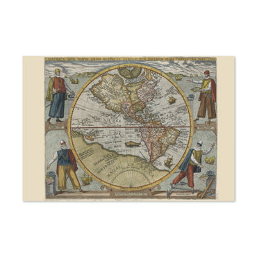 America sive Novus Orbis 1596 poster print