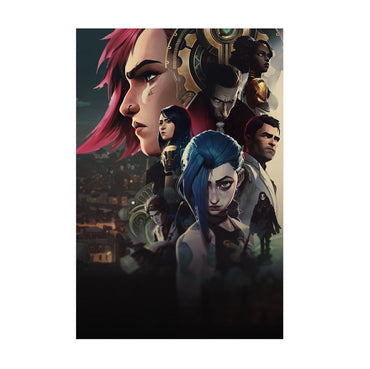 Arcane Character Collage Art poster print