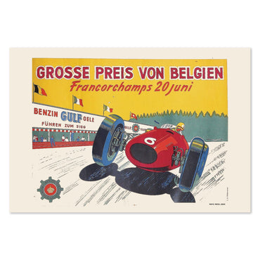 Belgian Grand Prix Francorchamps poster print