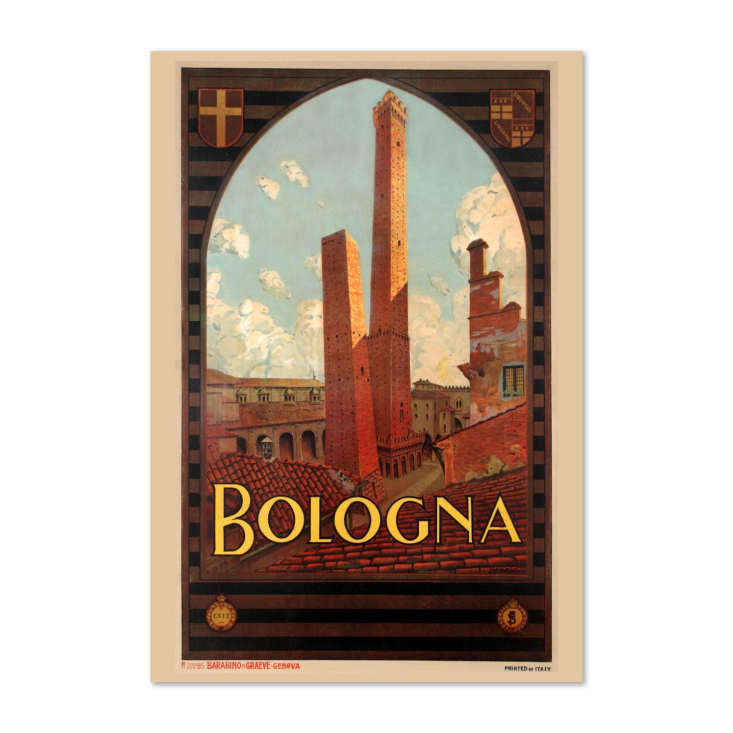 Bologna poster print