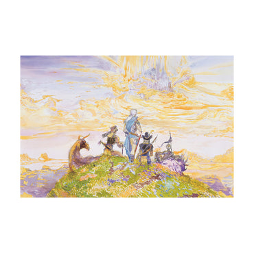 Final Fantasy III Characters Amano landscape poster print