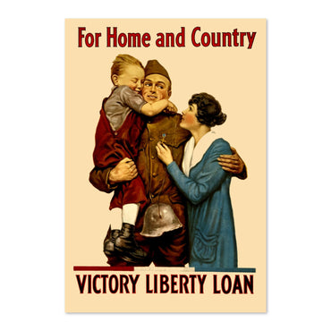 For Home and Country — Victory Liberty Loan poster print