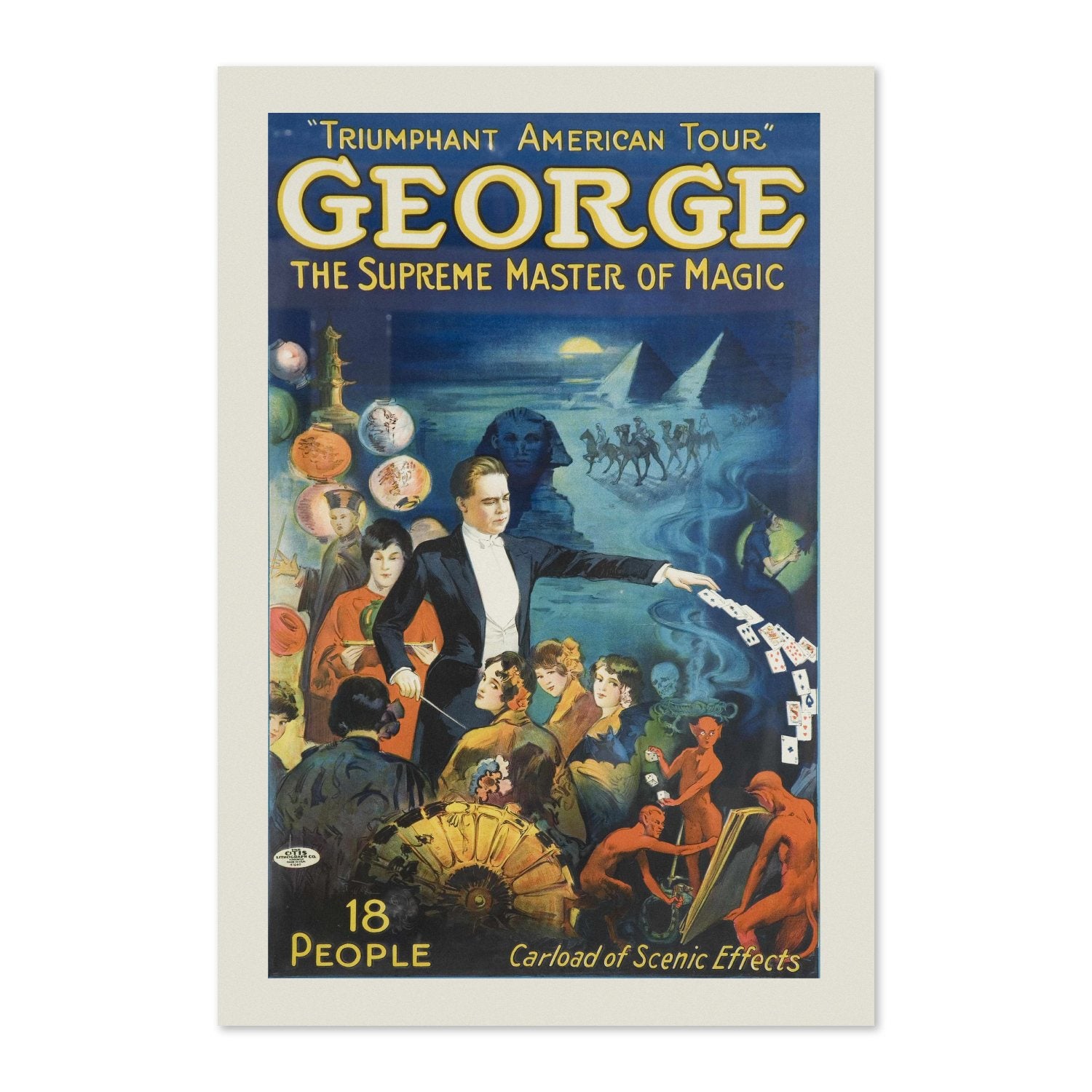 George the Supreme Master of Magic poster print