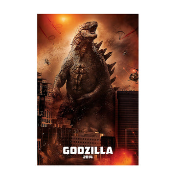Godzilla (2014) Movie Key Art poster print