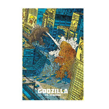 Godzilla vs. Hedorah (1971) Movie Illustrated Art poster print
