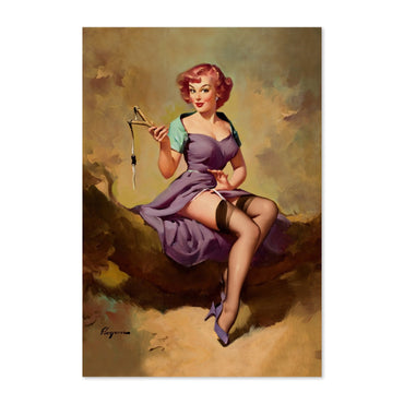 It's a Snap by Gil Elvgren, pin-up poster — framed print