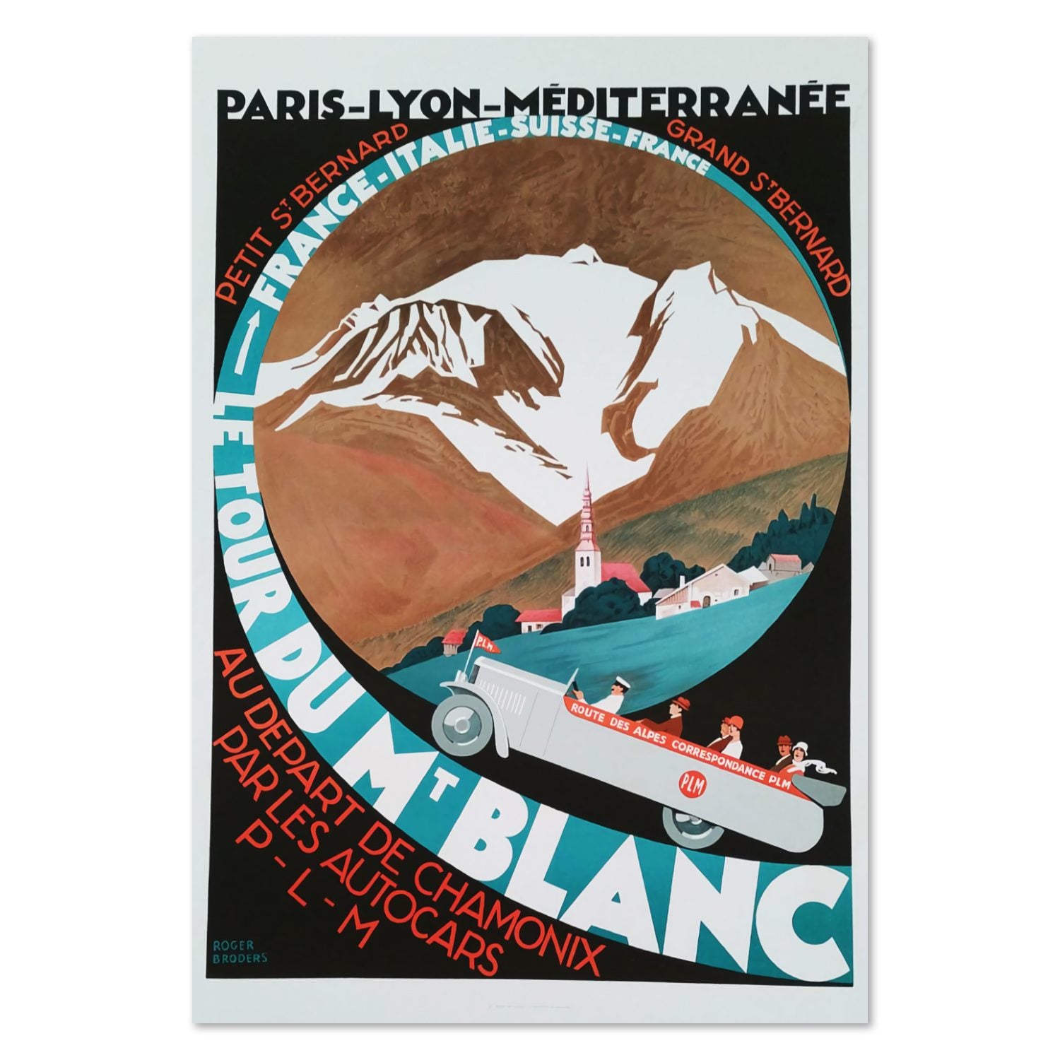 Le Tour du Mont Blanc poster print