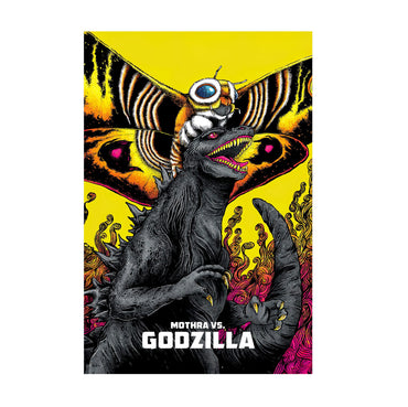 Mothra vs. Godzilla (1964) Movie Illustrated Art poster print