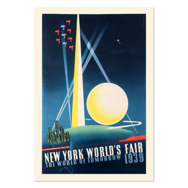 New York Worlds Fair World of Tomorrow poster print