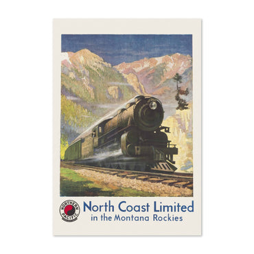 North Coast Limited — Montana Rockies poster print