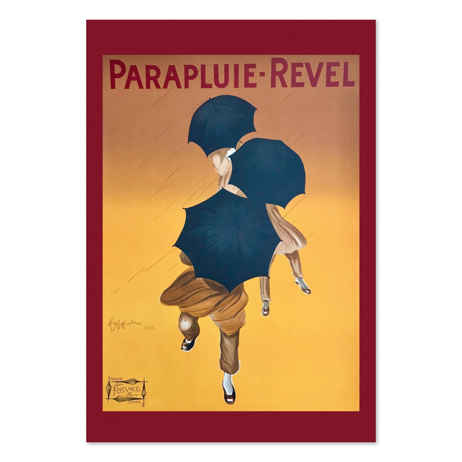 Parapluie Revel Cappiello poster print