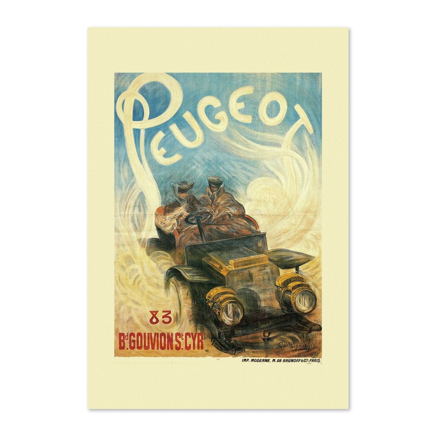 Peugeot poster print