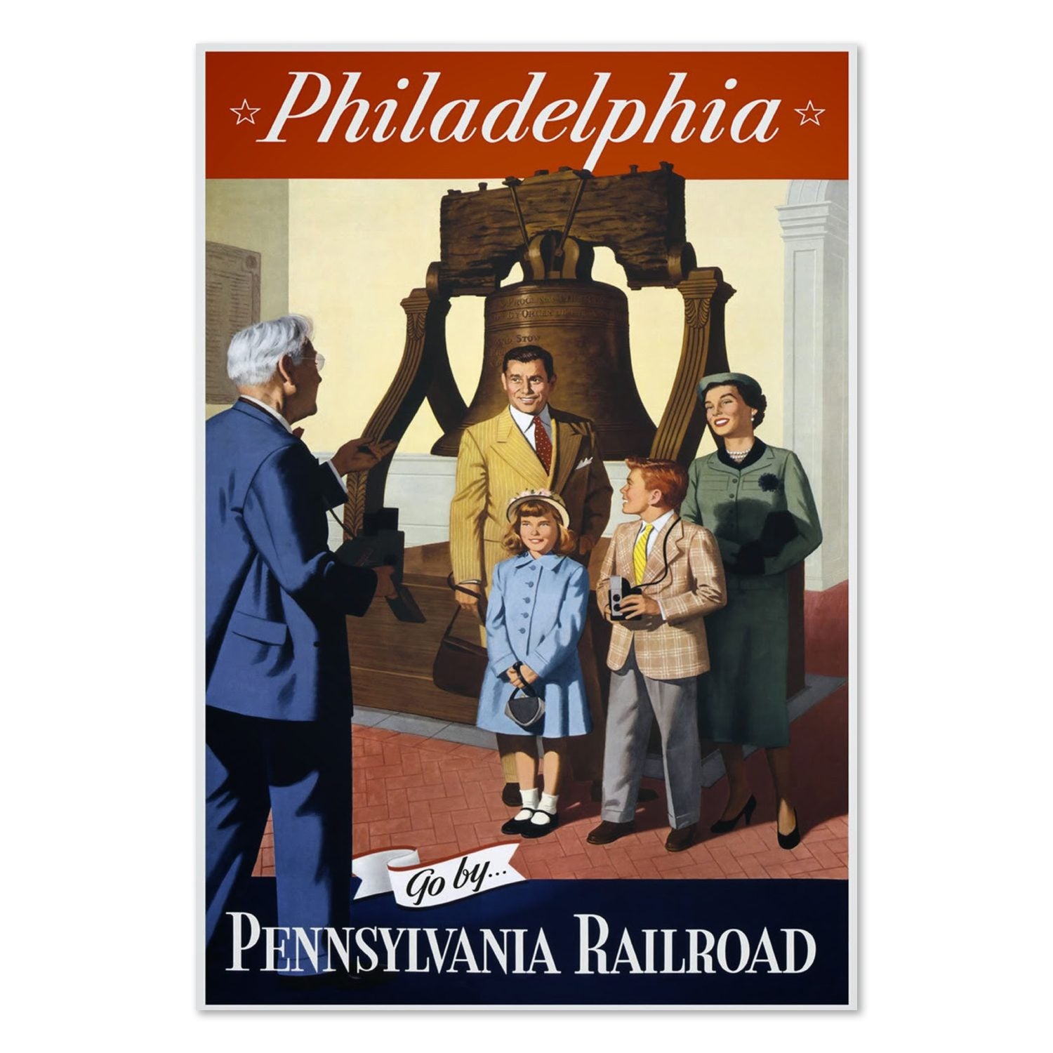 Philadelphia Pennsylvania Railroad poster print