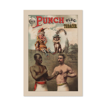 Punch Plug Tobacco Boxing poster print