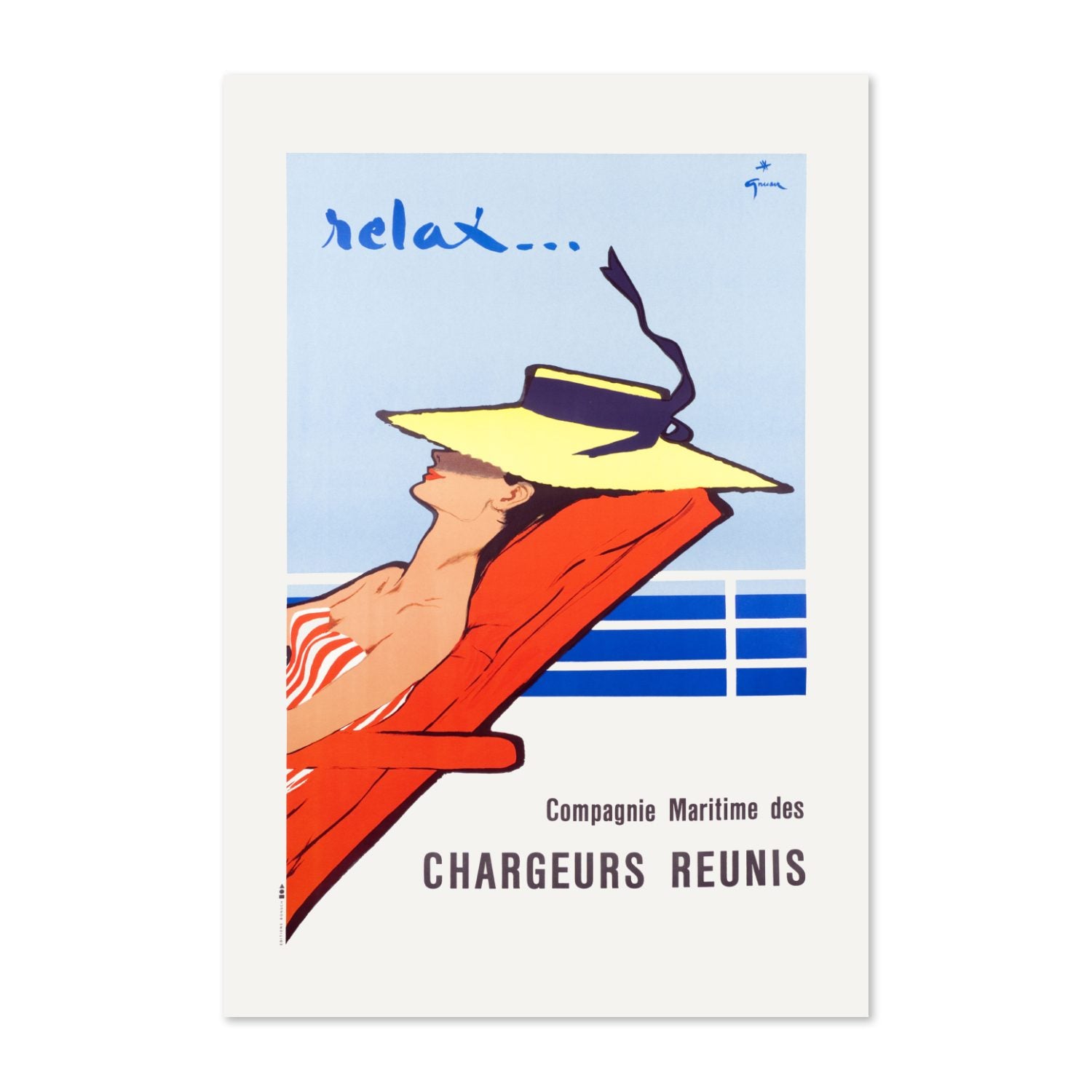 Relax Chargeurs Reunis poster print