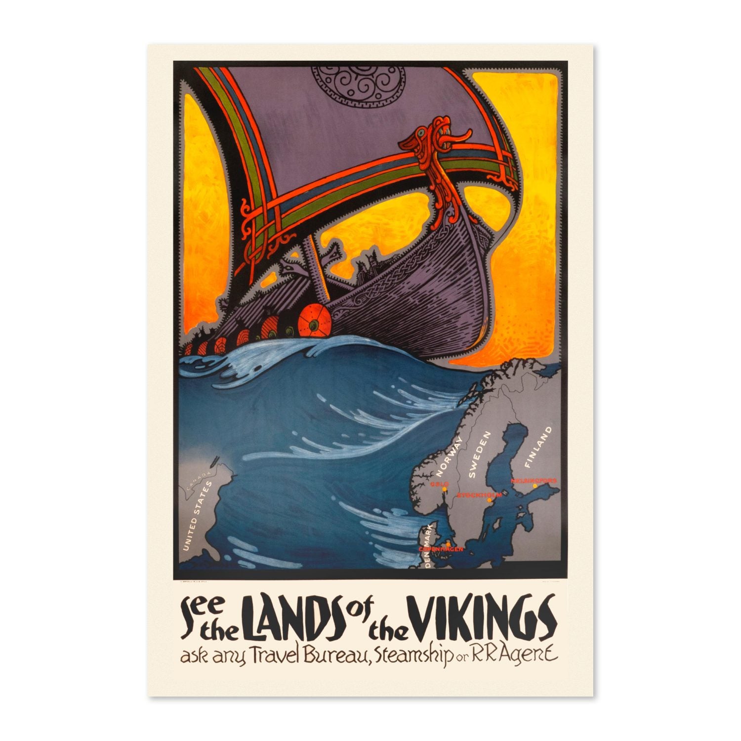 See the Lands of the Vikings poster print