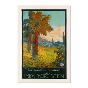 Southern California Union Pacific poster print