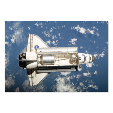 Space Shuttle Endeavour in orbit poster print