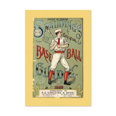 Spalding Base Ball Guide 1889 poster print