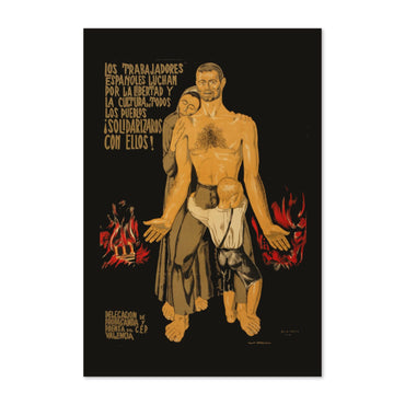Spanish Workers Fight! poster print