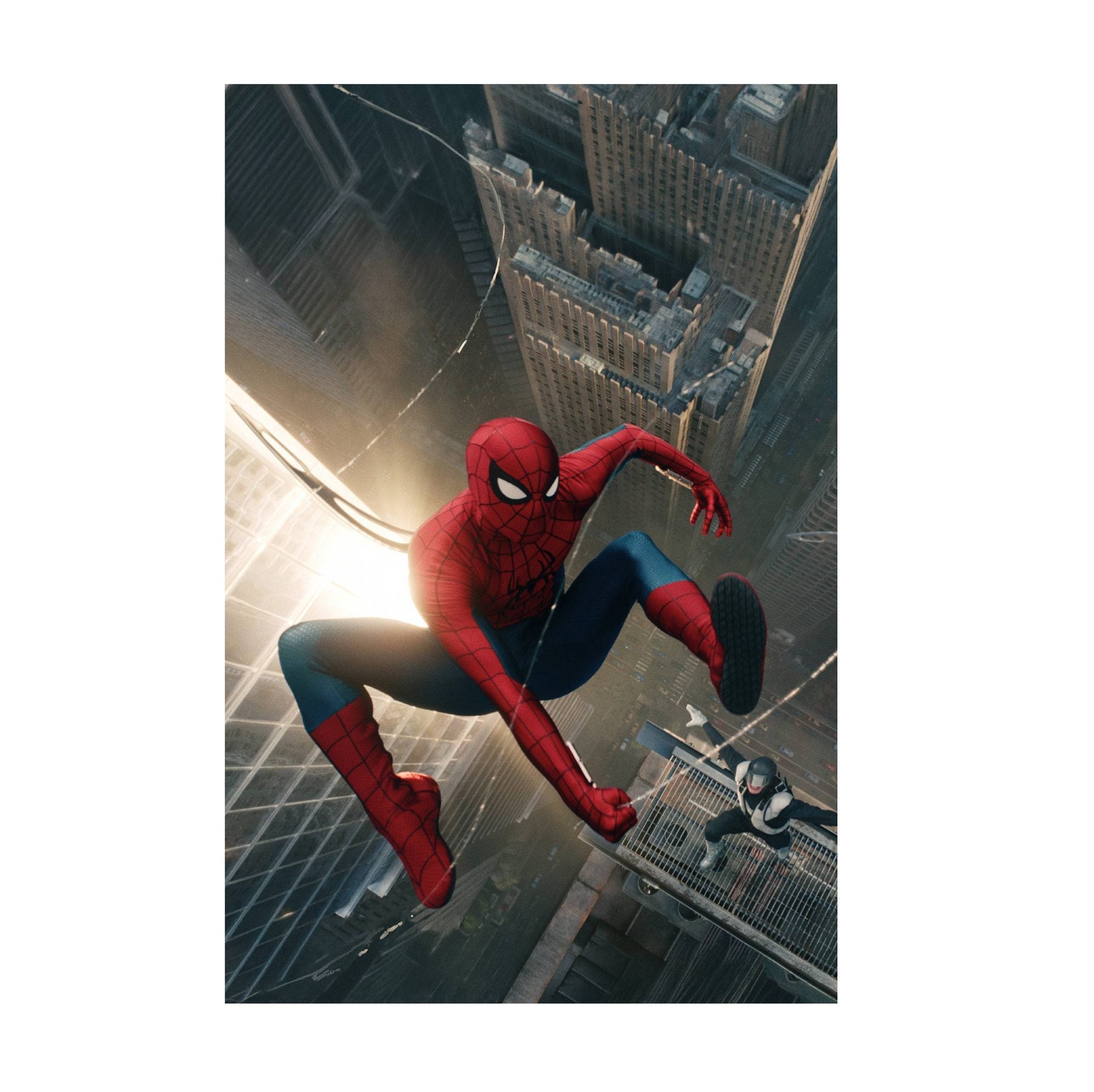Spider-Man: Brand New Day (2026) Movie Skyline Leap Art poster print