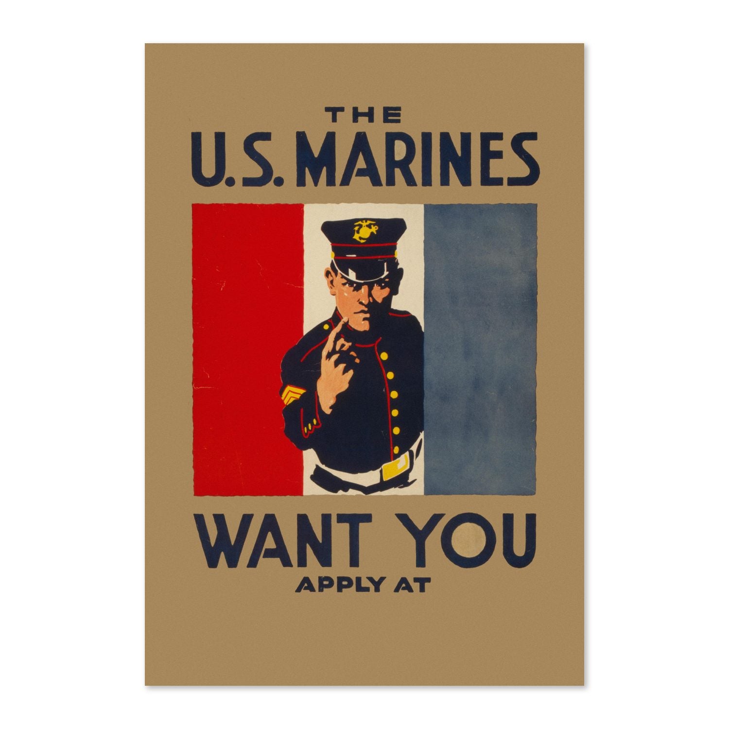 The US Marines Want You poster print
