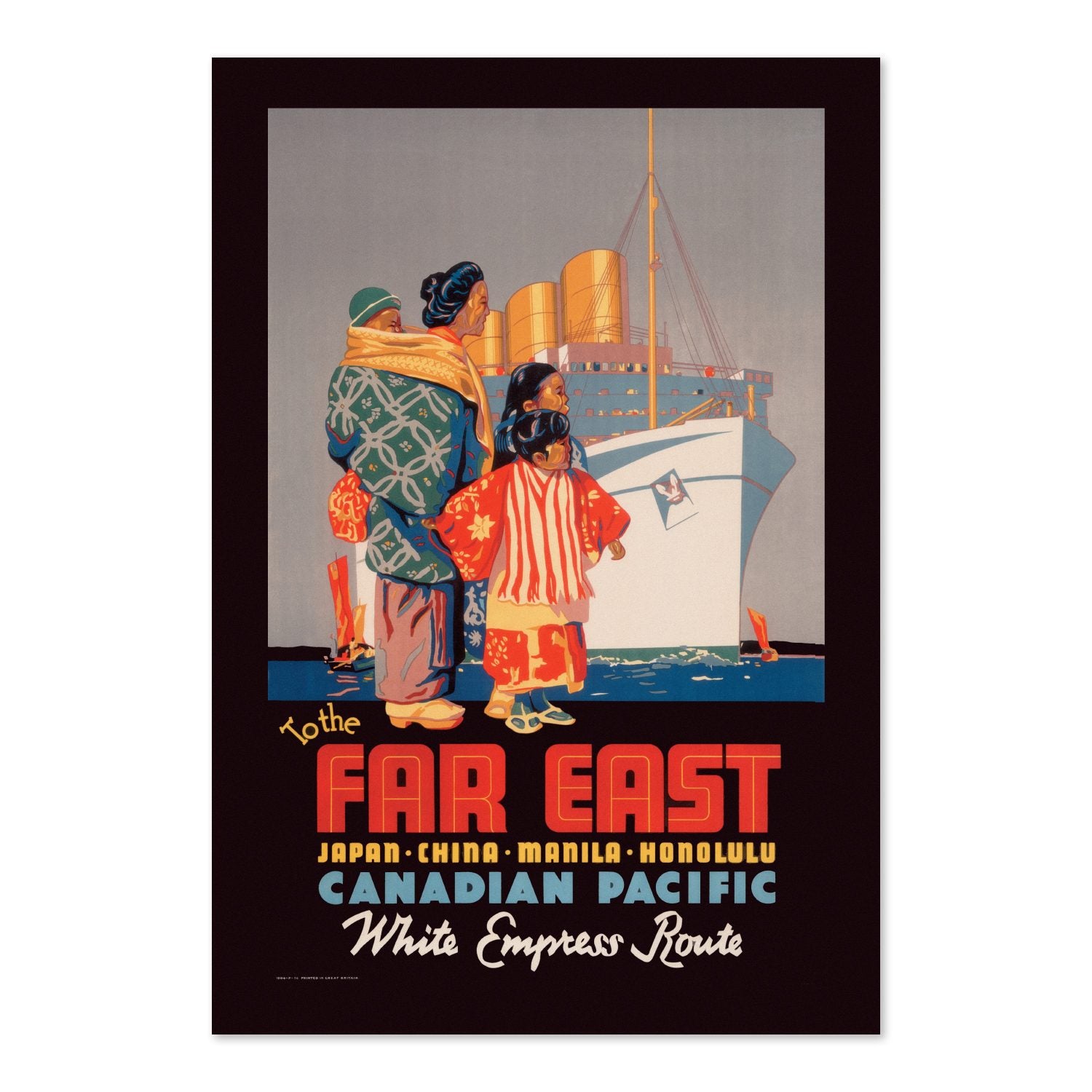 To the Far East Canadian Pacific poster print