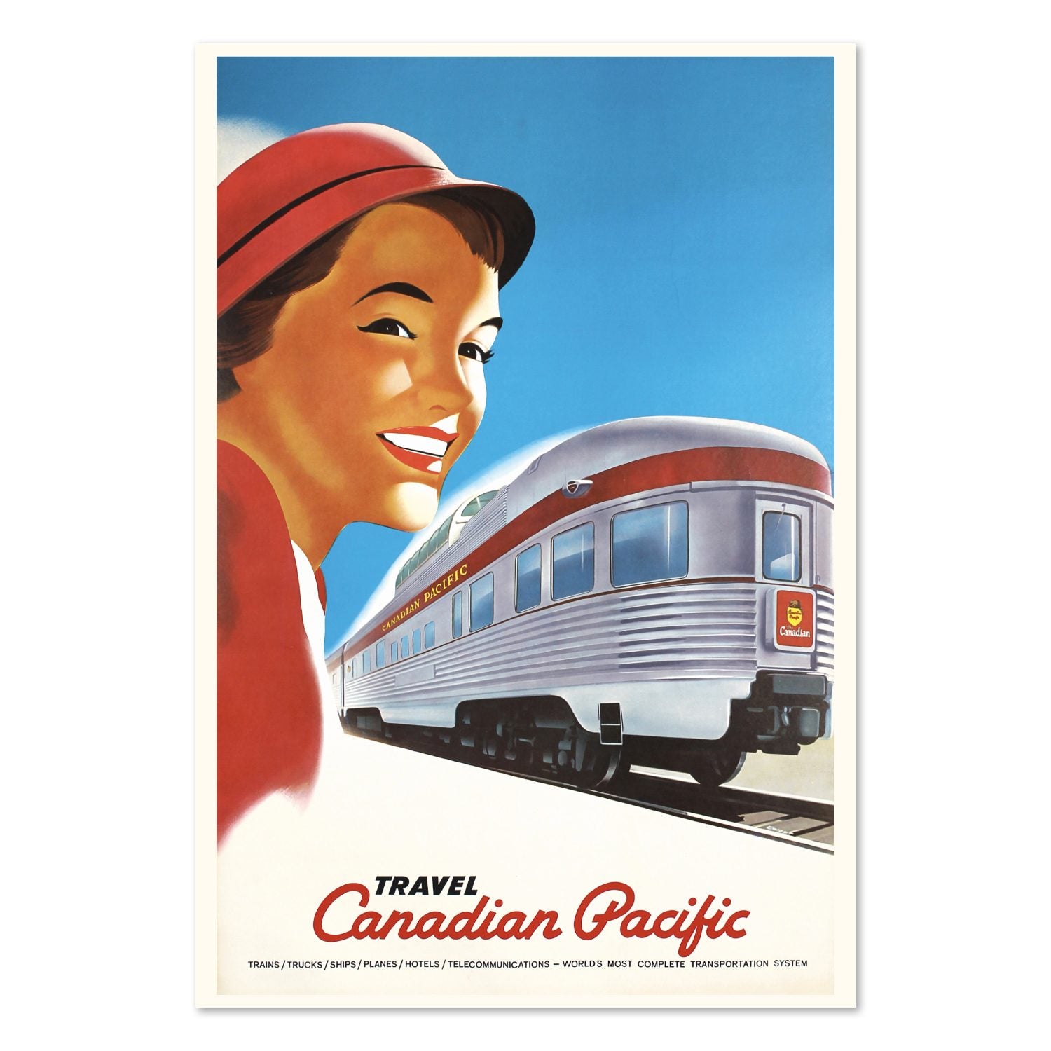 Travel Canadian Pacific 1948 poster print