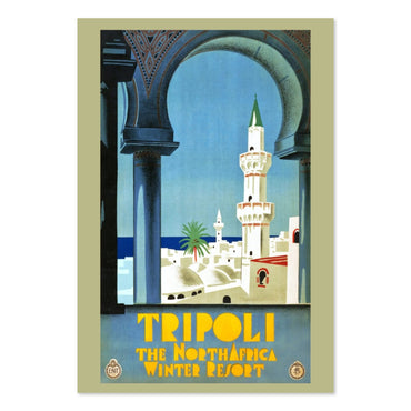 Tripoli North Africa Winter Resort poster print