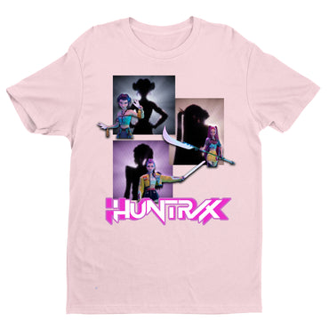 Huntrix Anime Warrior T-Shirt – Retro Futuristic Cyberpunk Graphic Tee