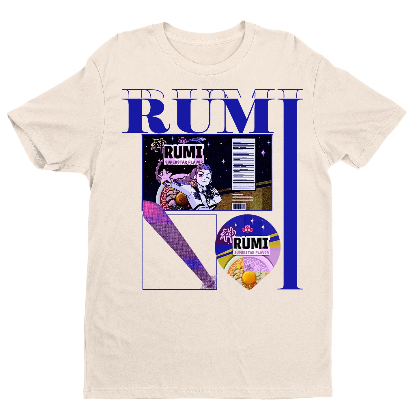 Rumi Anime Superstar Flavor Graphic T-Shirt – Retro Manga Streetwear Tee