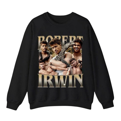 Robert Irwin Vintage Graphic Sweatshirt – Retro Wildlife Style Pullover