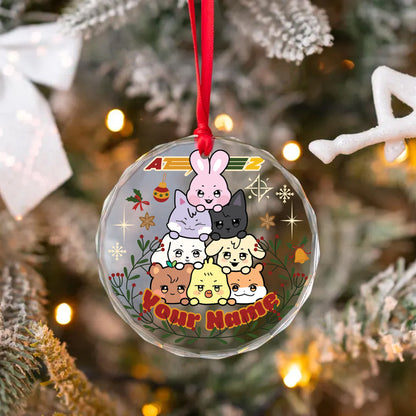 Personalized Cute Aniteez Ornament, Custom KPOP Christmas Ornament Decor