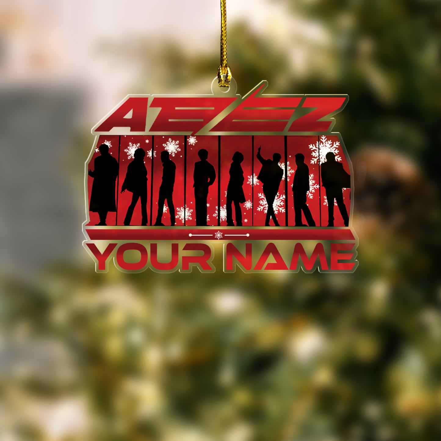 Custom Ateez In Your Fantasy Ornament, Ateez Ornament For Fans Kpop