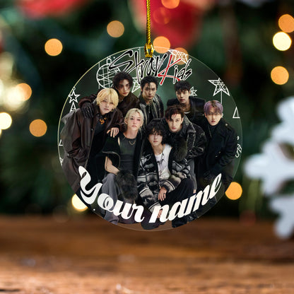 Personalized Stray Kids Ornament, KPOP Christmas Ornament Gift For Stay
