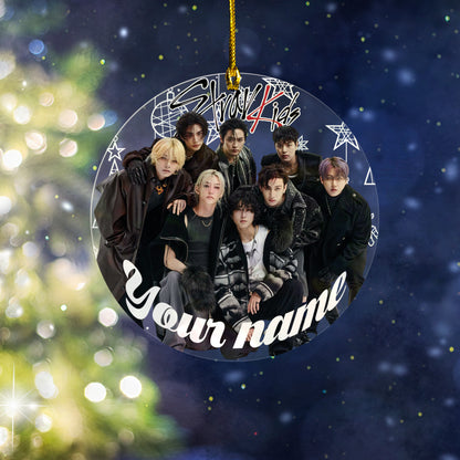 Personalized Stray Kids Ornament, KPOP Christmas Ornament Gift For Stay