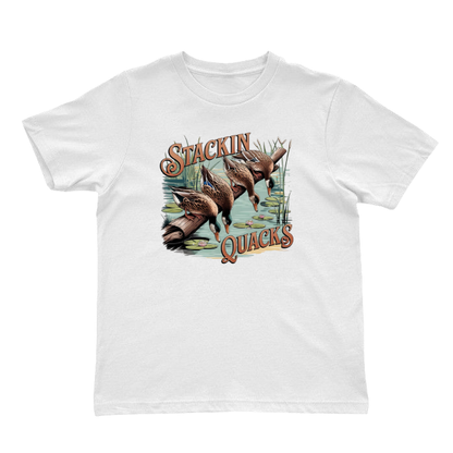 Stackin' Quacks Duck Hunting T-Shirt – Funny Graphic Tee for Outdoorsmen