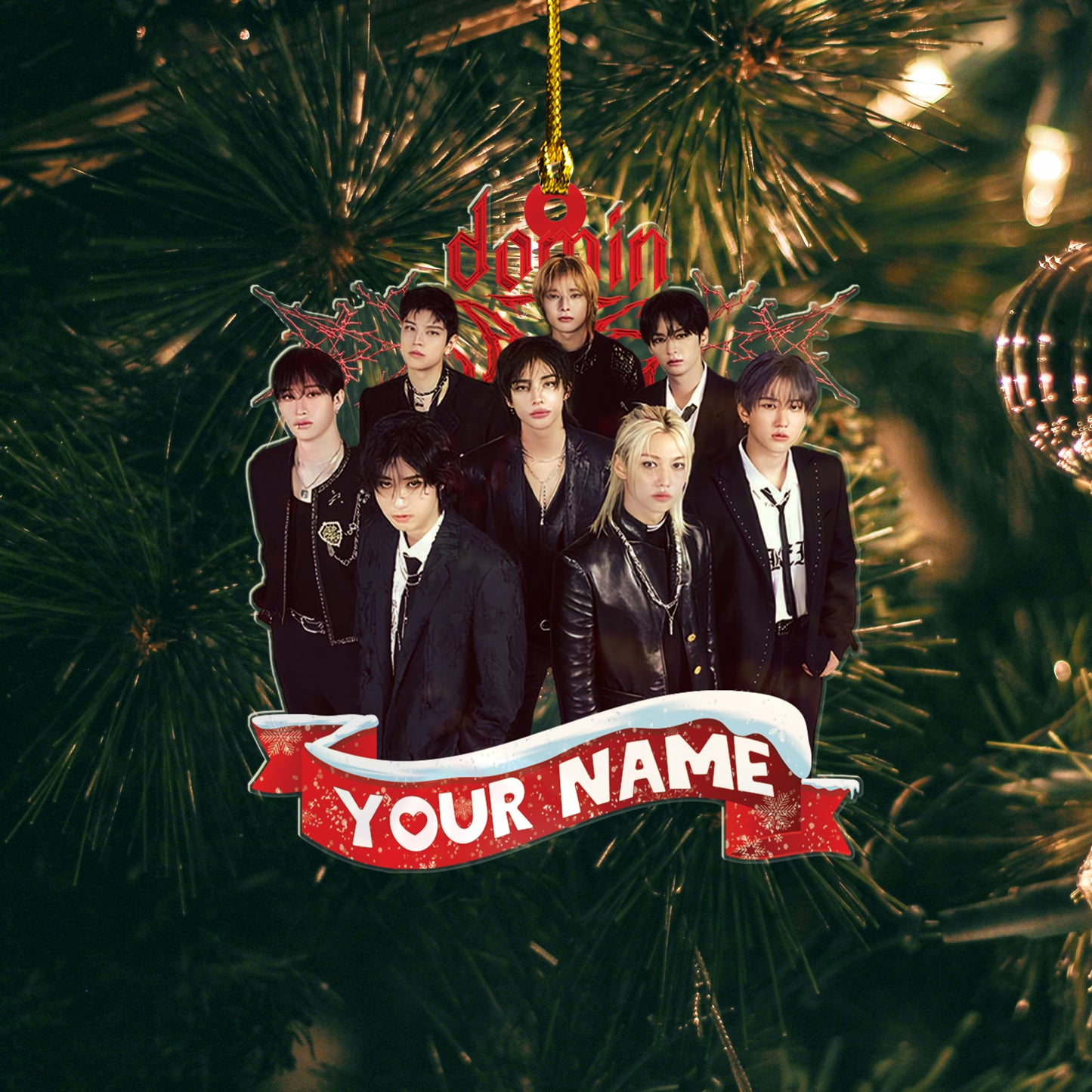 Personalized Stray Kids DominATE Ornament, Stray Kids Ornament For Fans Kpop