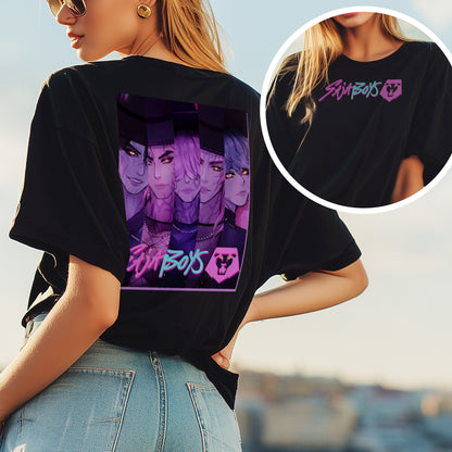 Saja Boys Kpop Demon Hunters 2 Sided Shirt, Kpop Boy Band Shirt, Anime Manga Style Tee
