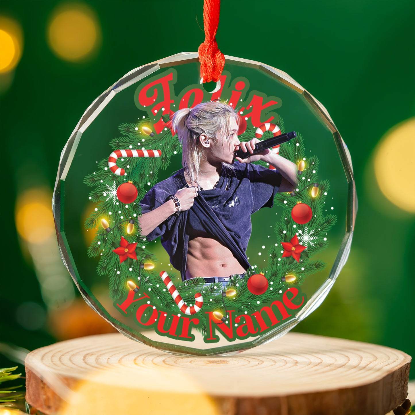Personalized Felix Ornament, Custom Stray Kids Gift For Stay