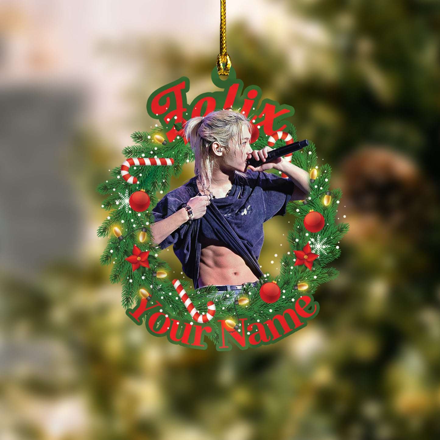 Personalized Felix Ornament, Custom Stray Kids Gift For Stay