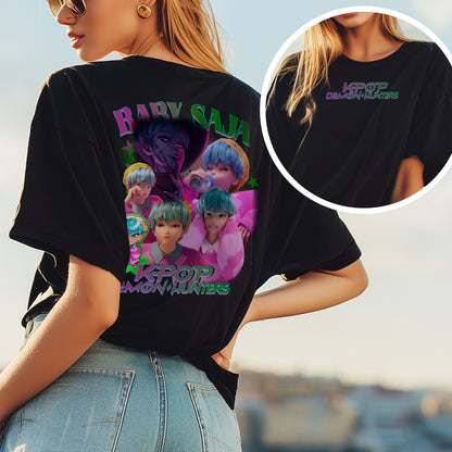 KPOP Demon Hunters “Baby Saja” Graphic T-Shirt – Anime-Inspired KPOP Fan Tee