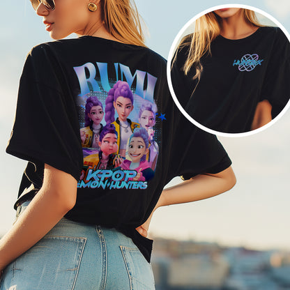 K-POP Demon Hunters – RUMI Graphic Tee – Demon Hunters Retro Anime Style Tee