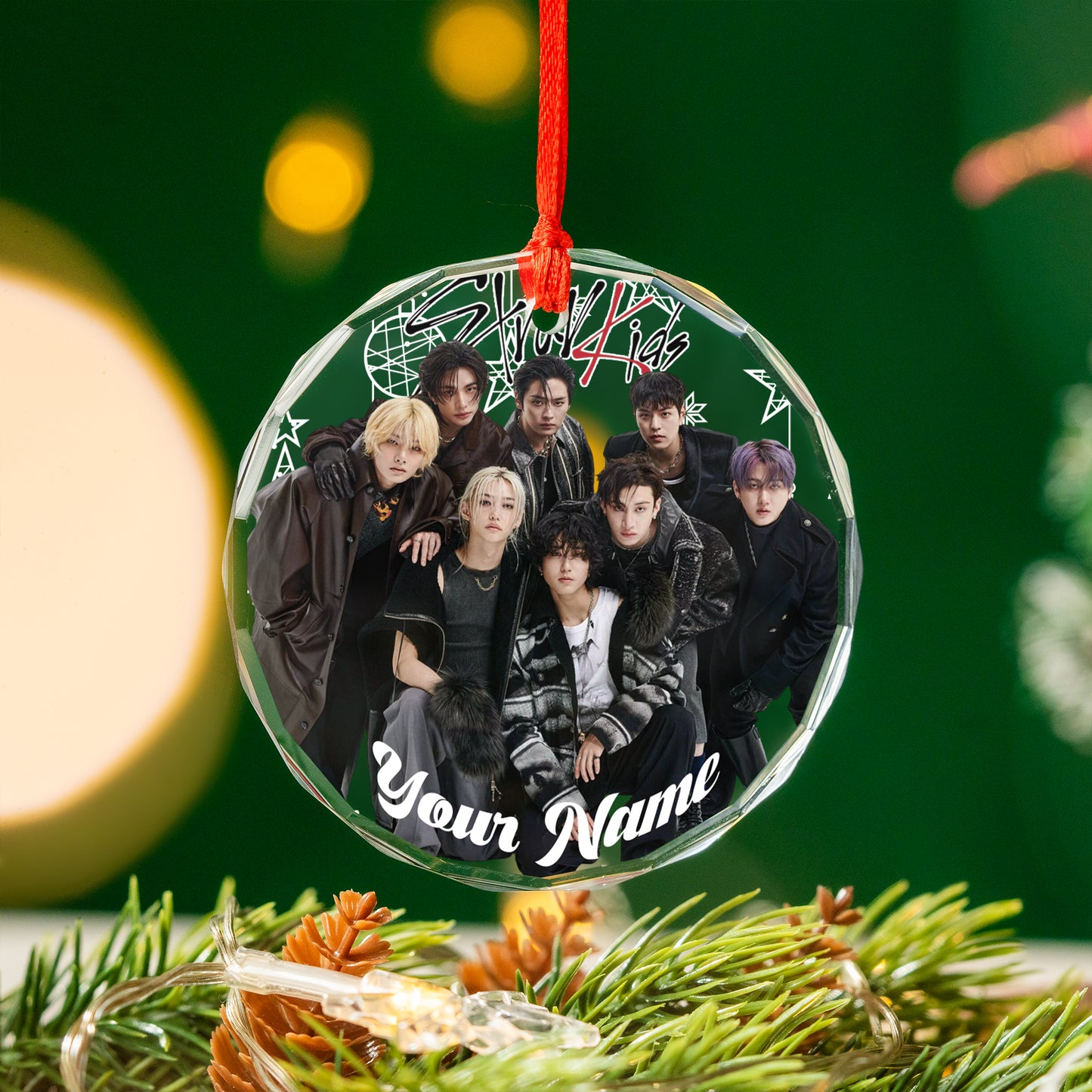 Personalized Stray Kids Ornament, KPOP Christmas Ornament Gift For Stay