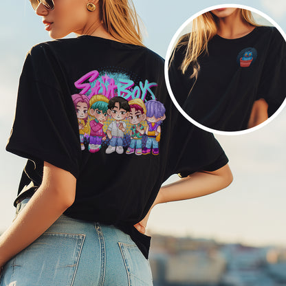 Demon Hunter Anime Streetwear T-Shirt – Colorful Manga Style Graphic Tee