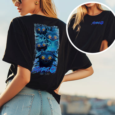 KPOP “Demon Hunter” Graphic Tee – Dark Streetwear Aesthetic