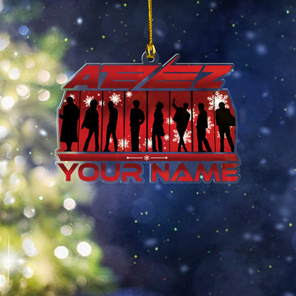 Custom Ateez In Your Fantasy Ornament, Ateez Ornament For Fans Kpop