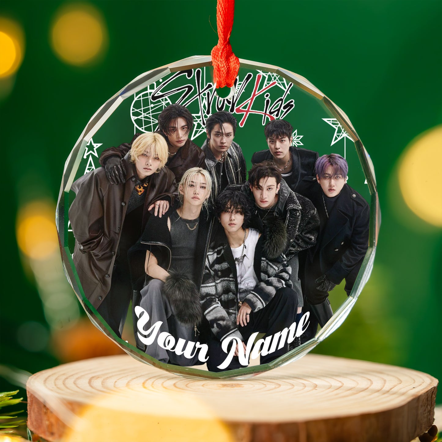 Personalized Stray Kids Ornament, KPOP Christmas Ornament Gift For Stay