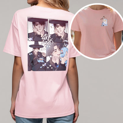 Saja Boys Webtoon Panel T-Shirt – Korean Dark Fantasy Aesthetic Tee